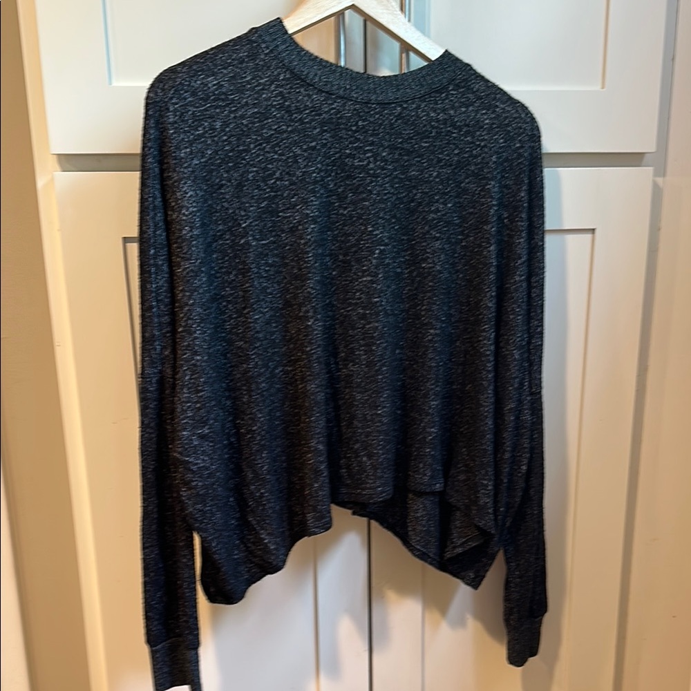 Joah Brown Black Asymmetrical Top